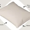 Dixxius Kussenslopen Excellent Percale Katoen Sand (set van 2)