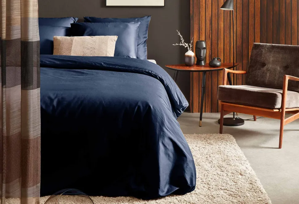 Dixxius Luxurious Porto Dekbedovertrek Navy