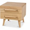 Nachtkast Balance Curve met uni-houten handvat