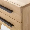 Nachtkast Balance Curve met zwart-metalen handvat