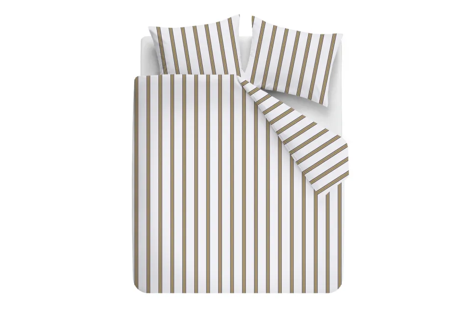 vtwonen Fun Stripe Dekbedovertrek Sand