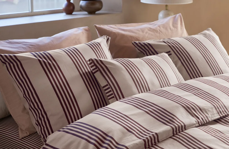 vtwonen Pure Stripe Dekbedovertrek Naturel